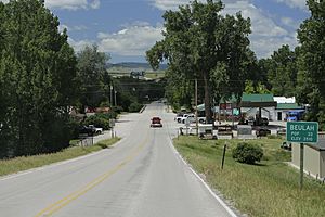 Beulah, Wyoming seen from Old Highway 14
