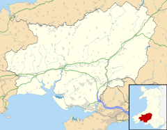 Y Pemberton is located in Carmarthenshire