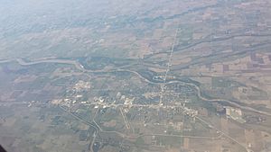Columbus Nebraska aerial view