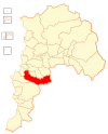Map of the Quilpué commune in the Valparaíso Region