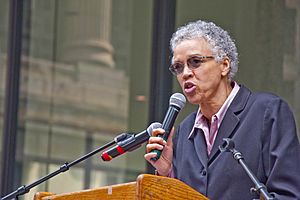 Cook County Board President Toni Preckwinkle Equal Pay For Women Rally Chicago Illinois 3-28-19 6705 (47490709821)