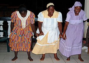 Garifuna dancers in Dangriga, Belize