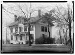 HISTORIC AMERICAN BUILDINGS SURVEY EDWARD F. PERRY - PHOTOGRAPHER - MAR. 30, 1934. EAST and NORTH ELEVATION - Swinney House, Swinney Park and Jefferson Street, Fort Wayne, Allen HABS IND,2-FOWA,1-2.tif