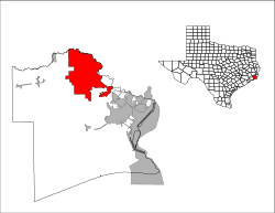 Location within Texas