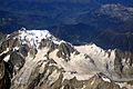 Mont Blanc view from a plane