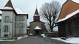 The church of Morrens and house of Abraham Davel
