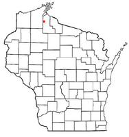 Location of Sanborn, Wisconsin