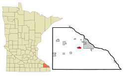 Location of Stockton, Minnesota