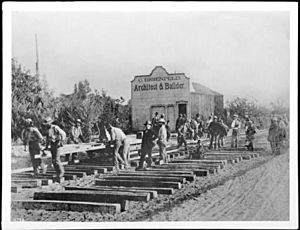 1885 Los Angeles and San GabrielValley Railroad