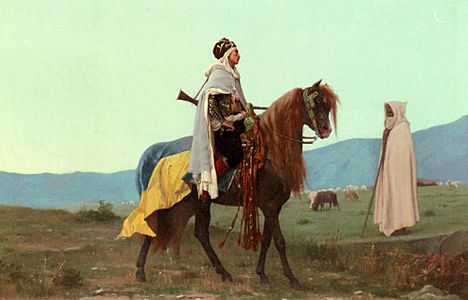 Boulanger Gustave Clarence Rudolphe An Arab Horseman
