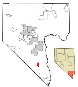 Location of Searchlight in Clark County, Nevada