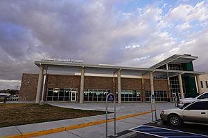 Farmington High School in Farmington, NM, USA, in November 2018, entrance