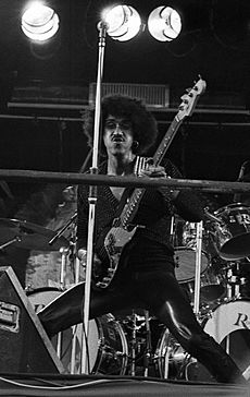 Phil Lynott 2 at Pinkpop 1978 by Chris Hakkens