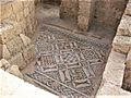 Ruins and mosaics in Caesarea Maritima