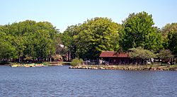 The boathouse at Warinanco Park in Roselle