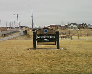 Westerly Creek Park sign