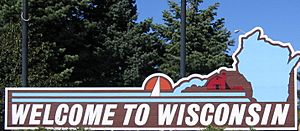 Wisconsin welcome sign