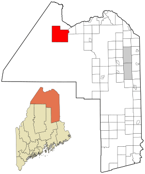 Location of Allagash in Aroostook County, Maine