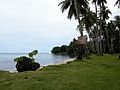 Beach on Weno island (Chuuk, Micronesia)