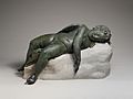 Bronze statue of Eros sleeping MET DP123903