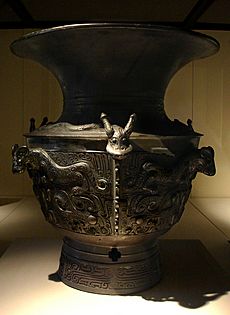 CMOC Treasures of Ancient China exhibit - bronze zun