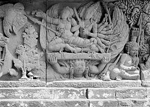 COLLECTIE TROPENMUSEUM Reliëf op de aan Shiva gewijde tempel op de Candi Lara Jonggrang oftewel het Prambanan tempelcomplex TMnr 10016191