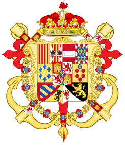 Coat of Arms of Antonio Pascual, Infante of Spain