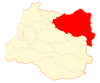 Location of the Panguipulli commune in Los Ríos Region