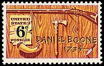 Daniel Boone 1968 U.S. stamp.1