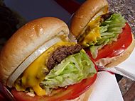 In-N-Out Burger cheeseburgers
