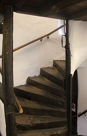 King John's Hunting Lodge, Axbridge stairs