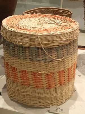 Little world, Aichi prefecture - Main exhibition hall - Woven basket - Maya people in Mexico