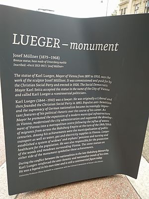 Lueger-Monument Plaque