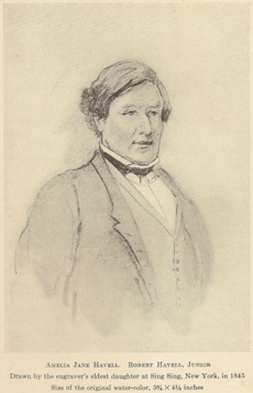 Portrait of Robert Havell Junior 1845