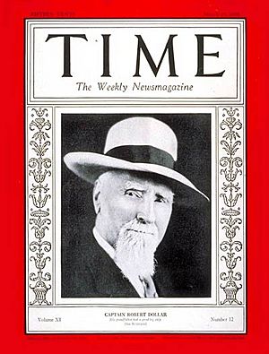 Robert Dollar on TIME Magazine, March 19, 1928