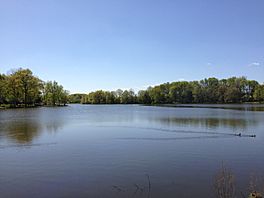 2013-05-04 15 35 59 View west across Colonial Lake in Lawrence Township in New Jersey.jpg