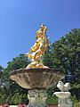 23k gold plated statute at Nemours Mansion and Gardens