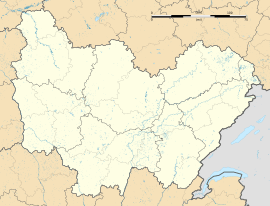 Gland is located in Bourgogne-Franche-Comté
