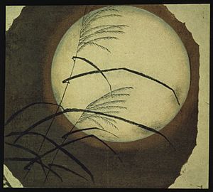 Brooklyn Museum - Wind Blown Grass Across the Moon - Utagawa Hiroshige (Ando)