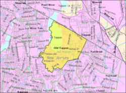 Census Bureau map of Old Tappan, New Jersey