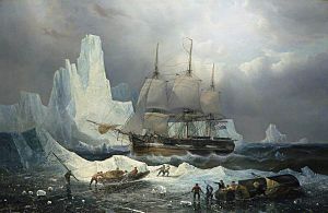 François Etienne Musin (1820-1888) - HMS 'Erebus' in the Ice, 1846 - BHC3325 - Royal Museums Greenwich.jpg