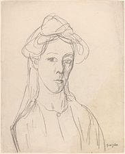 Gwen John, Self-Portrait, probably 1907-1909, NGA 73412