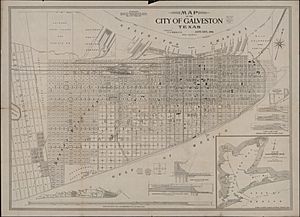 Map of City of Galveston