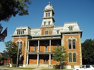 The historic courthouse in downtown Medina
