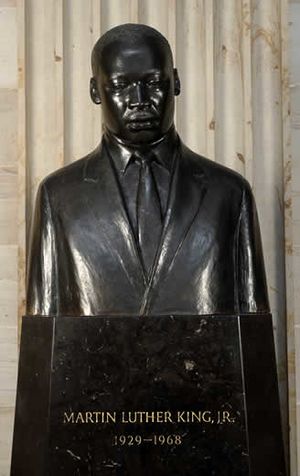 bronze bust