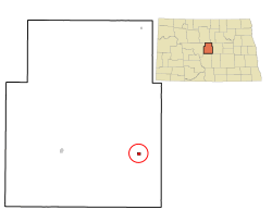Location of Goodrich, North Dakota