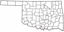 Location of Wilson, Oklahoma