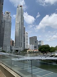 Office Buildings Along Singapore River, March 2021
