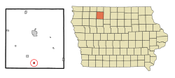 Location of Mallard, Iowa