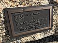 Shuteye Peak Forest Service memorial plaque for forester Eugene Tully